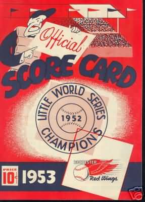 1953 Intl League WS Rochester Red Wings